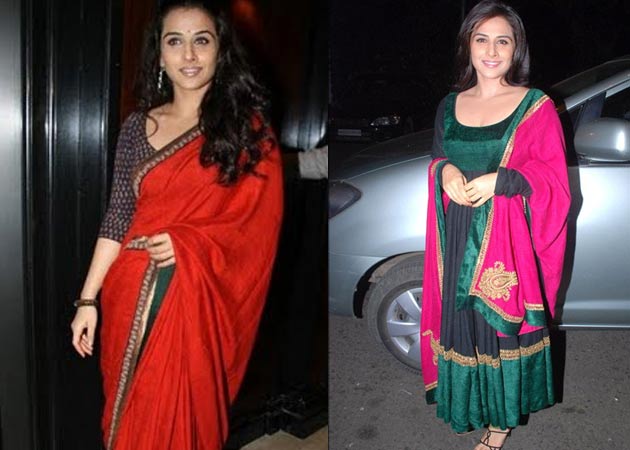 Vidya Balan switches from saris to salwars